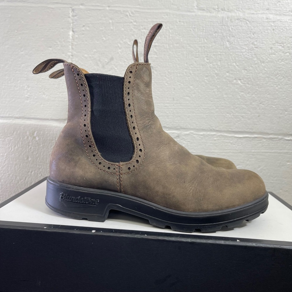 Blundstone Chelsea Boots Rustic Brown Nubuck Pull On Women's 3.5 UK/6.5 US